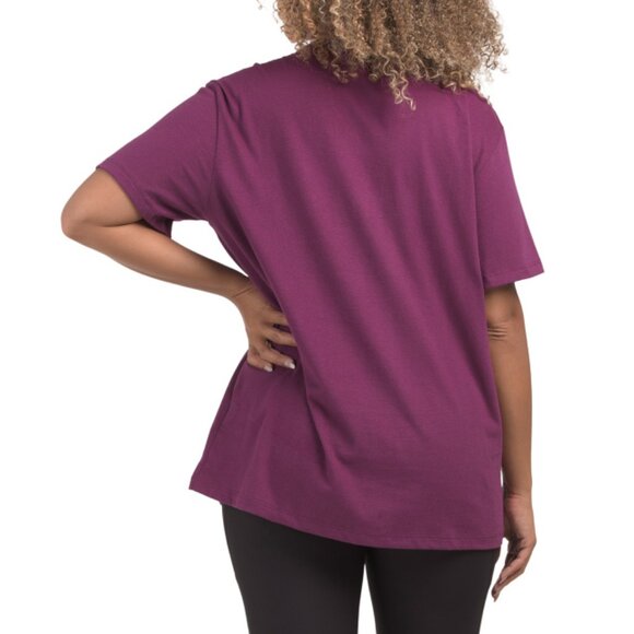 THE NORTH FACE Pamplona Purple Short Sleeve Half Dome Tee - Picture 2 of 2